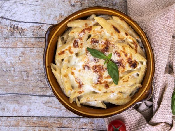 PENNE QUATRO FORMAGGI al forno